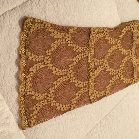 Xhilaration Yellow Swag Lace Mini Dress - Picture 7 of 9